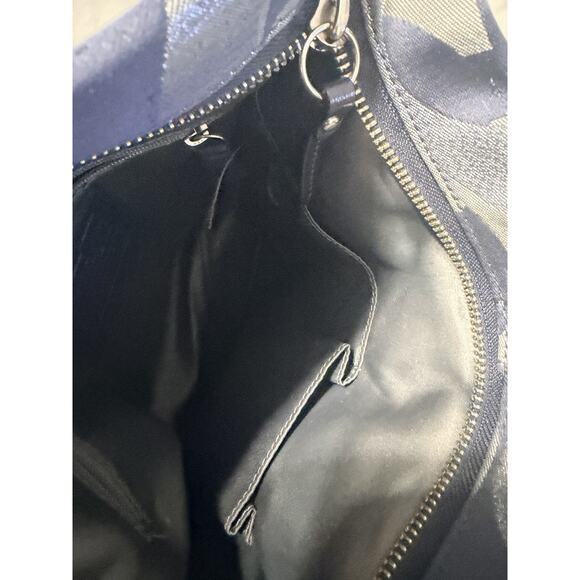 COACH crossbody bag authentic blue with silver - Picture 11 of 11